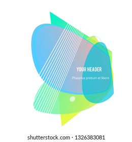 Abstract liquid shape. Fluid blur shapes designbeffect soft transition. Isolated gradient waves with geometric lines, dots. Vector illustration eps10 texture for banners, logo, flyer, presentation 