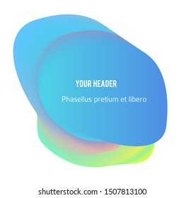 Abstract liquid shape. Fluid blur shapes designbeffect soft transition. Isolated gradient waves with geometric lines, dots. Vector illustration eps10 texture for banners, logo, flyer, presentation