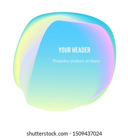 Abstract liquid shape. Fluid blur shapes designbeffect soft transition. Isolated gradient waves with geometric lines, dots. Vector illustration eps10 texture for banners, logo, flyer, presentation