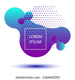 Abstract liquid shape. Fluid design. Liquid abstract geometric shapes. Vector illustration EPS10