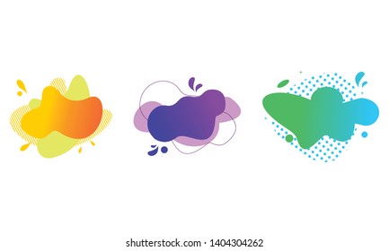 Abstract liquid shape. Fluid design. Modern vector illustration