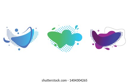 Abstract liquid shape. Fluid design. Modern vector illustration