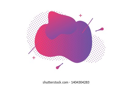 Abstract liquid shape. Fluid design. Modern vector illustration