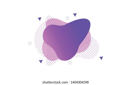 Abstract liquid shape. Fluid design. Modern vector illustration