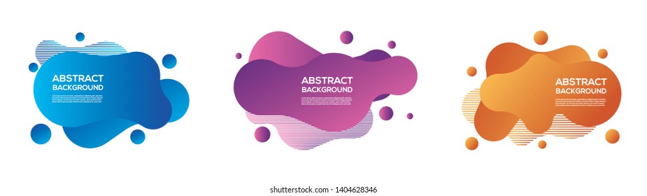 Abstract liquid shape. Fluid design. Modern vector illustration