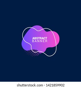 Abstract liquid shape. Fluid design. Modern vector illustration. eps10.