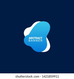 Abstract liquid shape. Fluid design. Modern vector illustration. eps10.