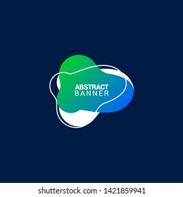 Abstract liquid shape. Fluid design. Modern vector illustration. eps10.