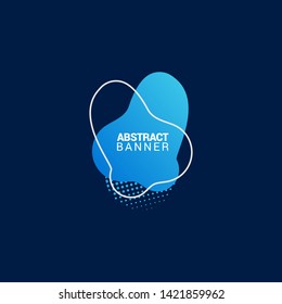 Abstract liquid shape. Fluid design. Modern vector illustration. eps10.