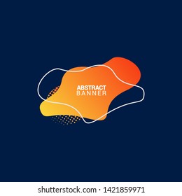 Abstract liquid shape. Fluid design. Modern vector illustration. eps10.