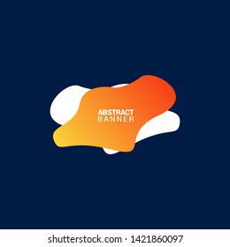 Abstract liquid shape. Fluid design. Modern vector illustration. eps10.