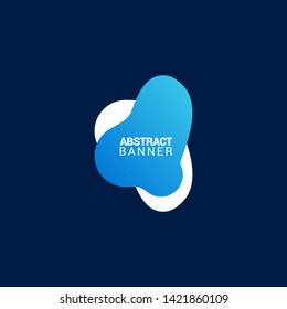 Abstract liquid shape. Fluid design. Modern vector illustration. eps10.