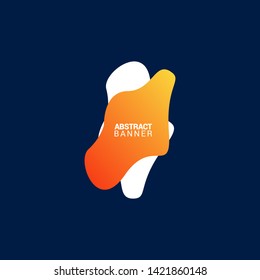 Abstract liquid shape. Fluid design. Modern vector illustration. eps10.