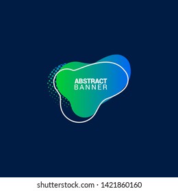 Abstract liquid shape. Fluid design. Modern vector illustration. eps10.