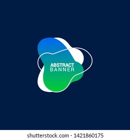 Abstract liquid shape. Fluid design. Modern vector illustration. eps10.