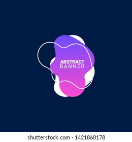 Abstract liquid shape. Fluid design. Modern vector illustration. eps10.