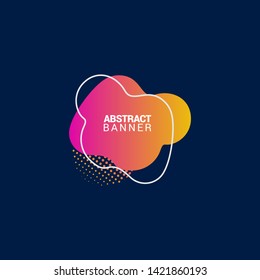 Abstract liquid shape. Fluid design. Modern vector illustration. eps10.