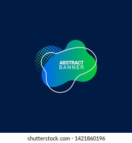 Abstract liquid shape. Fluid design. Modern vector illustration. eps10.
