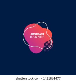 Abstract liquid shape. Fluid design. Modern vector illustration. EPS10