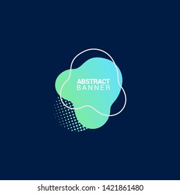 Abstract liquid shape. Fluid design. Modern vector illustration. EPS10