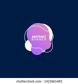 Abstract liquid shape. Fluid design. Modern vector illustration. EPS10