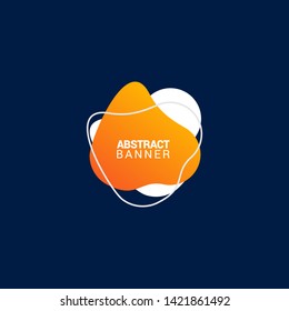 Abstract liquid shape. Fluid design. Modern vector illustration. EPS10