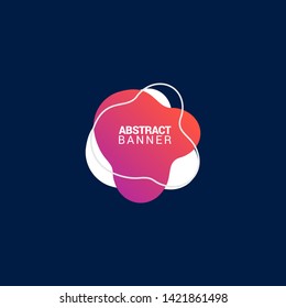 Abstract liquid shape. Fluid design. Modern vector illustration. EPS10