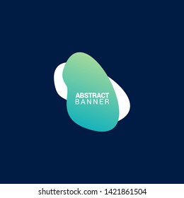 Abstract liquid shape. Fluid design. Modern vector illustration. EPS10