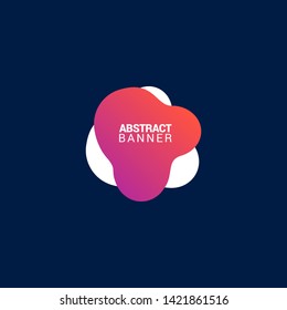 Abstract liquid shape. Fluid design. Modern vector illustration. EPS10
