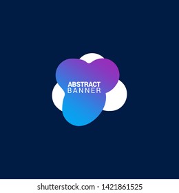Abstract liquid shape. Fluid design. Modern vector illustration. EPS10