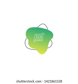 Abstract liquid shape. Fluid design. Modern vector illustration. EPS10