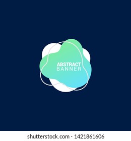 Abstract liquid shape. Fluid design. Modern vector illustration. EPS10