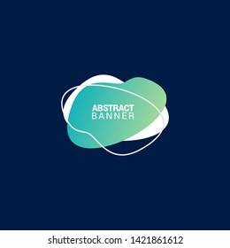 Abstract liquid shape. Fluid design. Modern vector illustration. EPS10