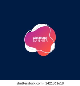 Abstract liquid shape. Fluid design. Modern vector illustration. EPS10