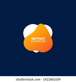 Abstract liquid shape. Fluid design. Modern vector illustration. EPS10