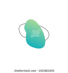 Abstract liquid shape. Fluid design. Modern vector illustration. EPS10