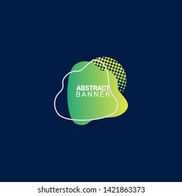 Abstract liquid shape. Fluid design. Modern vector illustration. EPS10