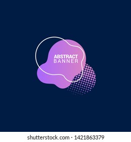Abstract liquid shape. Fluid design. Modern vector illustration. EPS10
