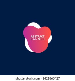Abstract liquid shape. Fluid design. Modern vector illustration. EPS10