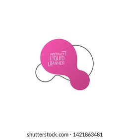 Abstract liquid shape. Fluid design. Modern vector illustration. EPS10