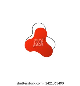 Abstract liquid shape. Fluid design. Modern vector illustration. EPS10