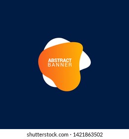 Abstract liquid shape. Fluid design. Modern vector illustration. EPS10