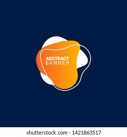Abstract liquid shape. Fluid design. Modern vector illustration. EPS10