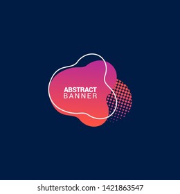 Abstract liquid shape. Fluid design. Modern vector illustration. EPS10