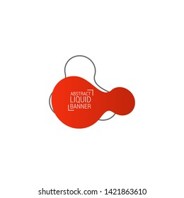Abstract liquid shape. Fluid design. Modern vector illustration. EPS10