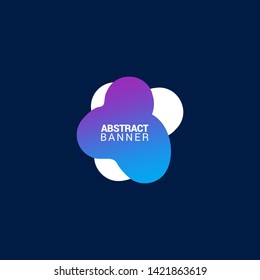 Abstract liquid shape. Fluid design. Modern vector illustration. EPS10