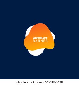 Abstract liquid shape. Fluid design. Modern vector illustration. EPS10
