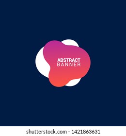 Abstract liquid shape. Fluid design. Modern vector illustration. EPS10