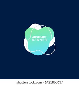 Abstract liquid shape. Fluid design. Modern vector illustration. EPS10