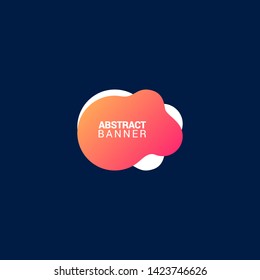Abstract liquid shape. Fluid design. Modern vector illustration.EPS10.
